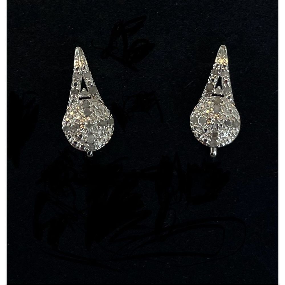 Sterling Silver Tear Drop Hoop Earrings